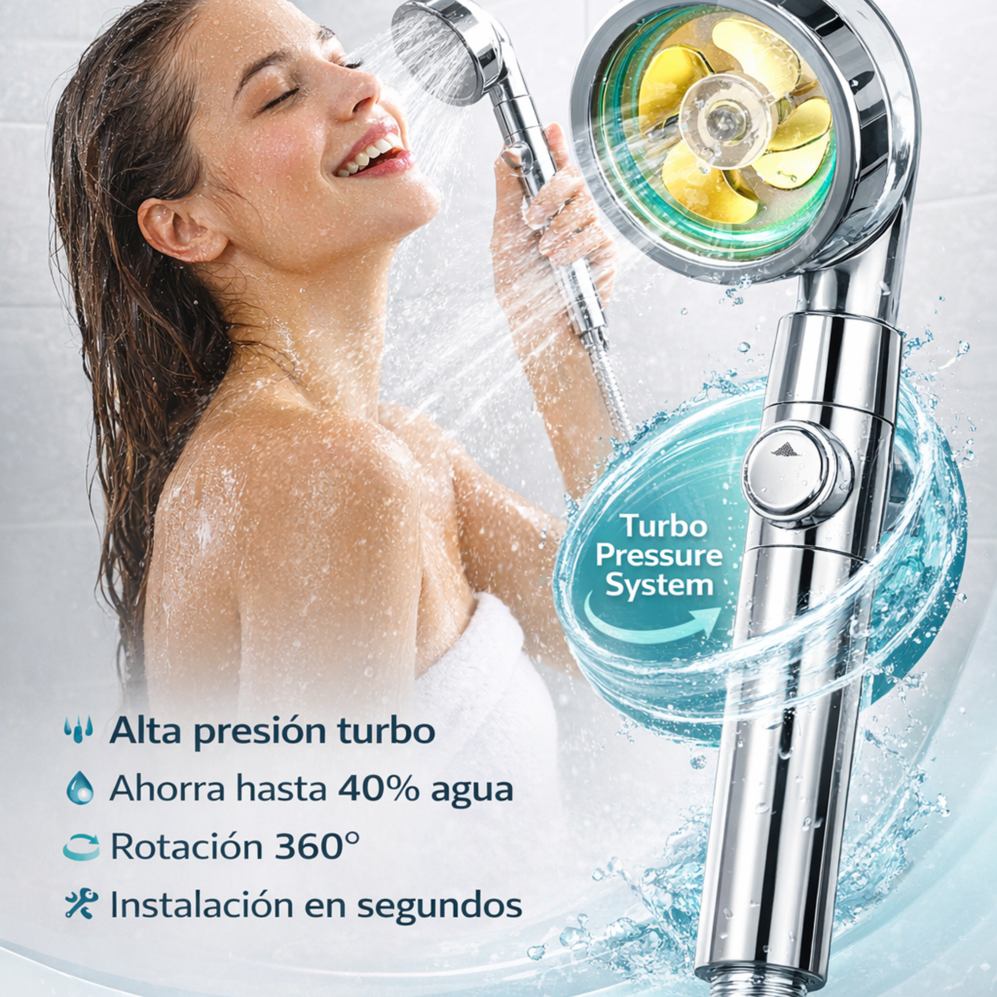 Cabezal de Ducha Presurizada